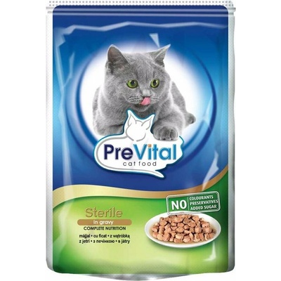 PreVital mačka sterilizovaná pečeň v omáčke 100 g