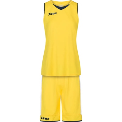 Zeus Дамски къси панталони Zeus Kit Flora Women Basketball Jersey with shorts yellow