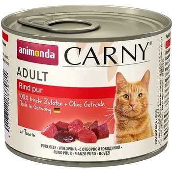 Animonda - Carny Beef - Консерва за котки с говеждо месо, 4 броя х 200 гр