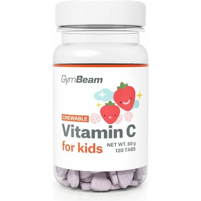 GymBeam Vitamín C, tablety na cucání pro děti 120 tablet