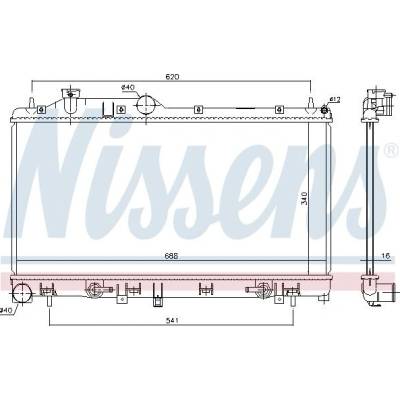 Chladič motoru NISSENS 67725