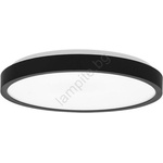 Ecolite W3090-12W/CR - LED Плафон за баня LED/12W/230V IP44 черен (EC0404)