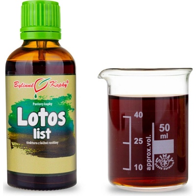 Bylinné kapky Lotos list TCM bylinné kvapky tinktúra 50 ml