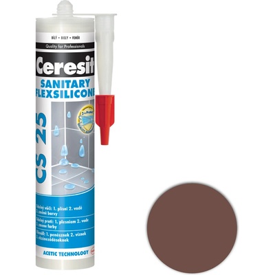 Ceresit CS 25 Sanitárny Silikón 280 g hnedá