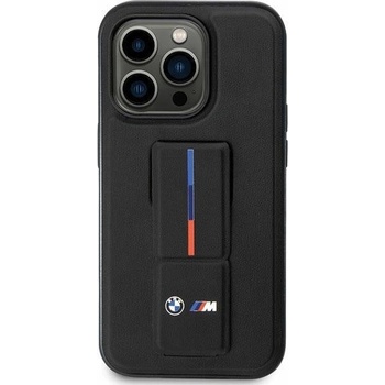 BMW Кейс BMW BMHCP14M22GSLK за iPhone 14 Plus 6.7", черен / черен, твърд, Grip Hot Stamp (BMW000632-0)