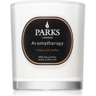 Parks London Aromatherapy Tobacco & Leather ароматна свещ 220 гр