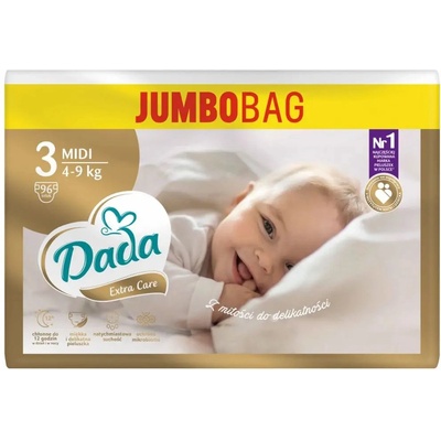 Dada JUMBOBAG extra care 3 4-9 kg 96 ks