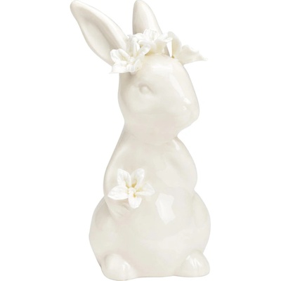 Textilomanie Porcelánový zajíček LILY BUNNY 12 cm bílý