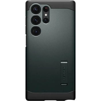 Image 1 of Spigen Противоударен Хибриден Калъф за Samsung S23 Ultra, Spigen Tough Armor Case, Зелен (ACS05625)