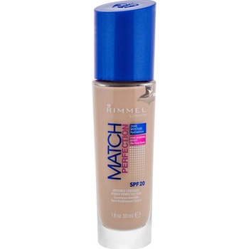 Rimmel London Match Perfection Foundation SPF20 make-up 10 Light Porcelain 30 ml