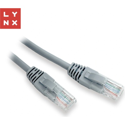 Lynx CS LX-UTP5E-100-GREY UTP patch Cat5e PVC CCA 10m šedý