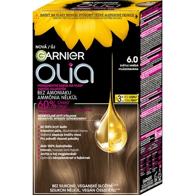 Garnier Olia 6.0 světle hnědá barva na vlasy