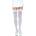Leg avenue - leg avenue hosiery Leg avenue nylon thigh highs with bow white / white