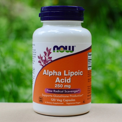 Now Foods Kyselina alfa-lipoová 250 mg 120 kapsúl