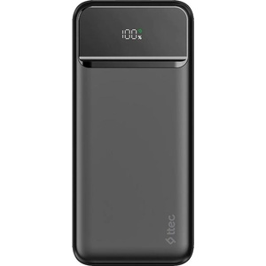 Ttec Портативна батерия ttec - ReCharger LCD, 20000 mAh, черна (8694470004471)