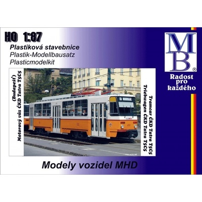 MB modely Stavebnica električky ČKD Tatra T5C5 BKV Budapešť Epocha IV 1:87