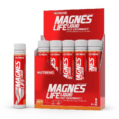 Nutrend MAGNESLIFE Liquid 10x25ml, pomeranč