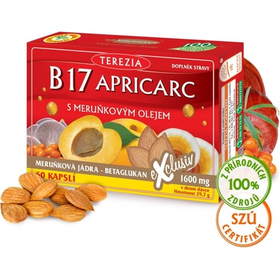 Terezia B17 Apricarc s marhuľovým olejom 180 kapsúl