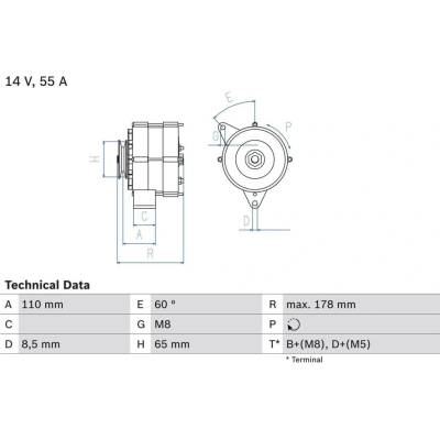 generátor BOSCH 0 986 034 220