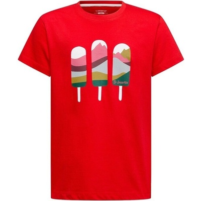 LA SPORTIVA Icy Mountains T Shirt K, Mountain Red