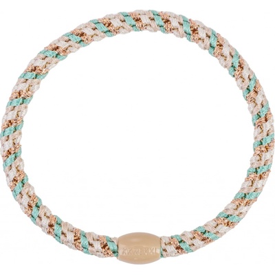 KKNEKKI Gumička do vlasů Kknekki Slim mix Turkish Glitter, béžová barva, textil – Zboží Mobilmania