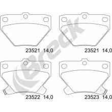 Sada brzdových platničiek kotúčovej brzdy ( na jednu nápravu) BRECK 23521 00 704 10 23521 00 704 10