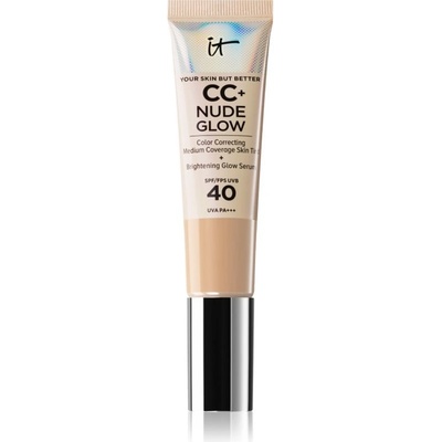 IT Cosmetics Your Skin But Better CC + Nude Glow make-up pro rozjasnění pleti SPF40 Light Medium 32 ml