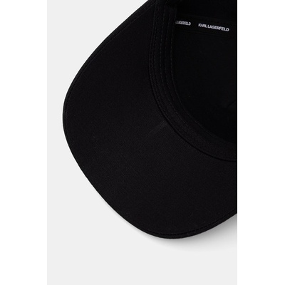 Karl Lagerfeld шапка с козирка дамска от памук K/SIGNATURE (B3W33008)