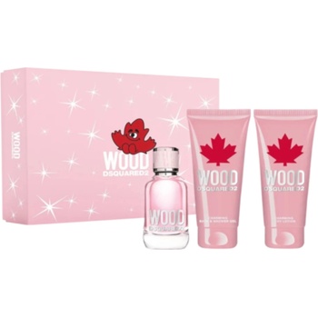 Dsquared2 Wood for Her - EDT 50 ml + Body Lotion 100 ml + Shower Gel 100 ml за жени
