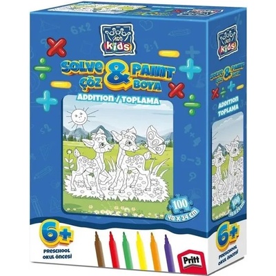 Art Puzzle Пъзел за оцветяване Art Puzzle от 100 части - Животни (5846)