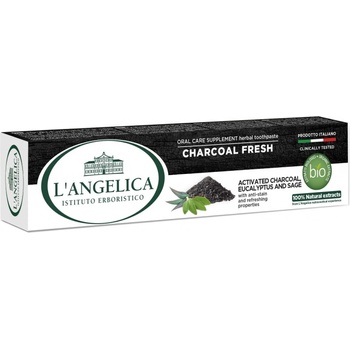 L'Angelica Oral Care Activated Charcoal, Eucalyptus and Sage Пасти за зъби 75ml