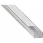 SmartLED Вграден профил за led ленти, 1 м, сребрист/бял (sd0097)