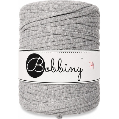 Bobbiny T-shirt yarn Bobbiny - T-shirt yarn: Jednobarevný světle šedý melír
