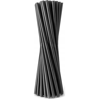 Papstar Plastová brčka černá 15 cm 7 mm 500 ks