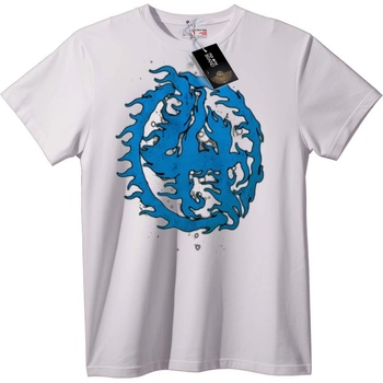 NOONEBRAND Тениска Син Дракон Символ - 2XL, Black