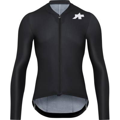 ASSOS Мъжка фланелка с дълъг ръкав за колоездене ASSOS Mille GT L/S Jersey S11 Evo Cycling jersey - Black Series (056-4001-0114)