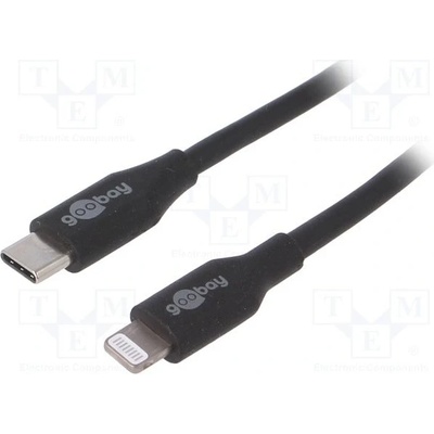 Goobay 39445 USB 2.0, vidlice Apple Lightning, USB C vidlice, 1m, černý