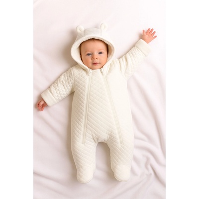 Baby Service Zimná kombinéza thermo Biela