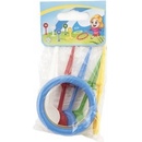 Teddies Hra házecí kroužky a kolíky - 22 cm