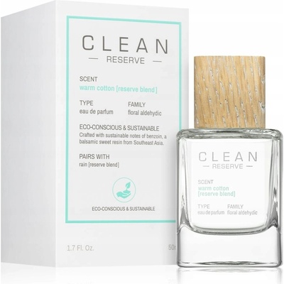 Clean Reserve Blend Warm Cotton parfémovaná voda unisex 50 ml
