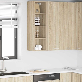 vidaXL Висящ шкаф Riga Сонома дъб 30 x 29, 5 x 100 см Инженерно дърво (884460)