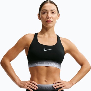 Nike Спортен сутиен Nike Pro black/black/ghost/smoke grey