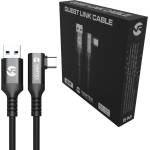 Vortex Virtual Reality VortexVR 5m USB-A към USB-C кабел за Meta Link | за Meta Quest 3 / 3S / 2 (VVR.K5M2.OCULUSLINK.CABLE.USB.A.3.2)