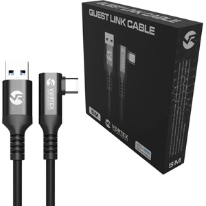 Vortex Virtual Reality VortexVR 5m USB-A към USB-C кабел за Meta Link | за Meta Quest 3 / 3S / 2 (VVR.K5M2.OCULUSLINK.CABLE.USB.A.3.2)