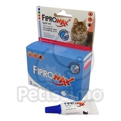 FIPROMAX Spot-On за котки A. U. V. 3 бр