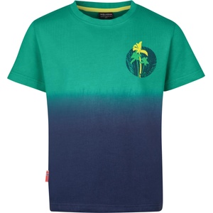 TROLLKIDS Детска тениска Trollkids Kid's Yttersand Beach T T-shirt - Pepper Green / Mystic Blue - размер 104 (EU) (704-4655-0112)