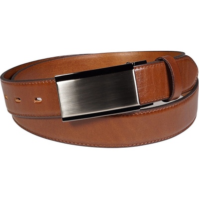 Penny Belts pánský kožený opasek Antonio hnědý