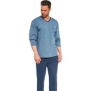 Cornette 310/215 Oliver pánské pyžamo dlouhé modré