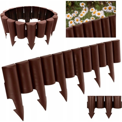 Zahradní palisáda Primpol hnědá 248 cm x 13 cm