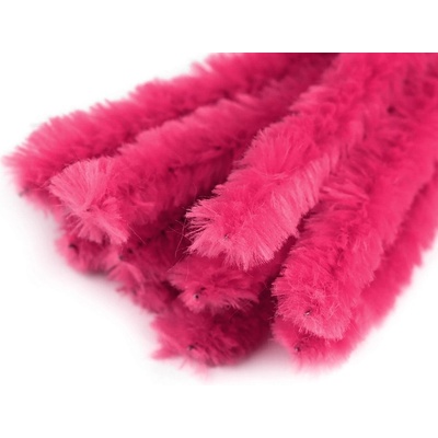 Chlupaté modelovací drátky Ø15 mm délka 30 cm pink